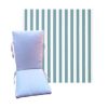 Outdura Kinzie Aqua Universal Premium Patio Chair Cushion in 9 sizes. - Patio Cushions for Chairs