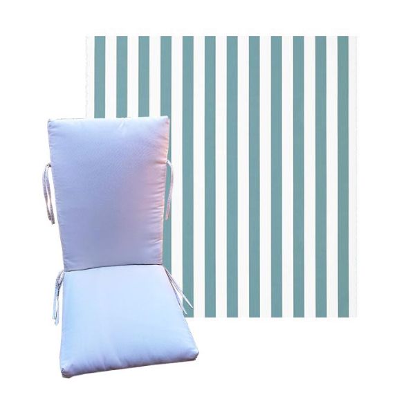 Outdura Kinzie Aqua Universal Premium Patio Chair Cushion in 9 sizes. - Patio Cushions for Chairs