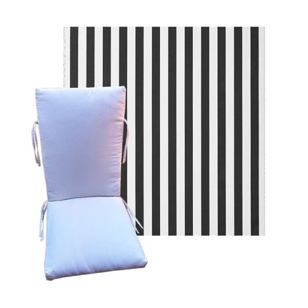 Outdura Kinzie Coal Universal Premium Patio Chair Cushion in 9 sizes. - Outdura Cushions for Chairs