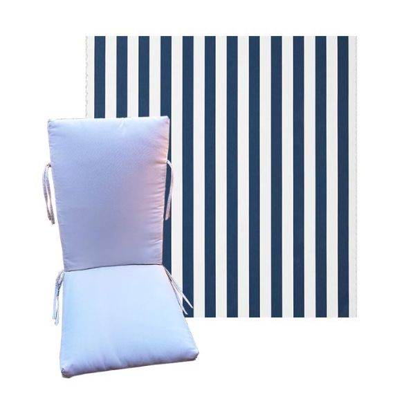 Outdura Kinzie Sailor Universal Premium Patio Chair Cushion in 9 sizes. - Outdura Cushions for Chairs