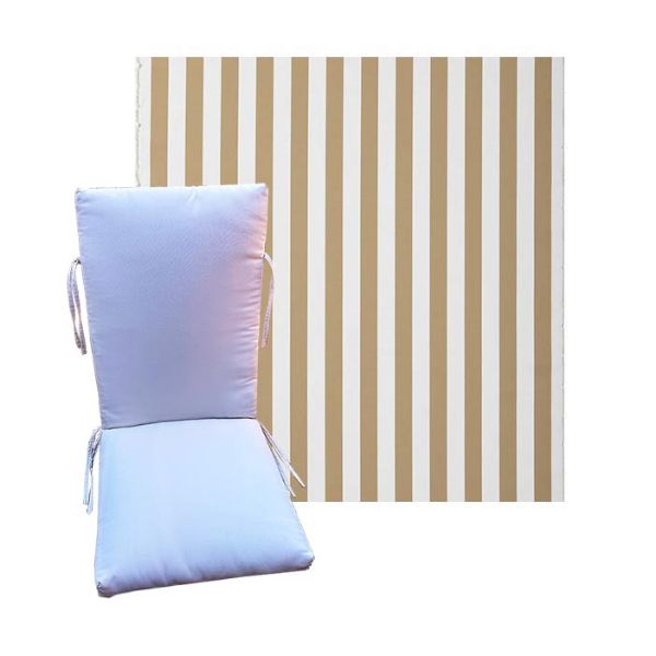 Outdura Kinzie Wheat Universal Premium Patio Chair Cushion in 9 sizes. - Patio Cushions for Chairs