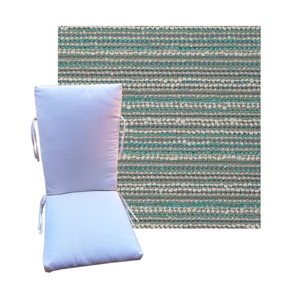 Outdura Encore Glacier Universal Premium Patio Chair Cushion in 9 sizes. - Patio Cushions for Chairs