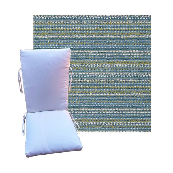 Outdura Encore Mermaid Universal Premium Patio Chair Cushion in 9 sizes. - Patio Cushions for Chairs