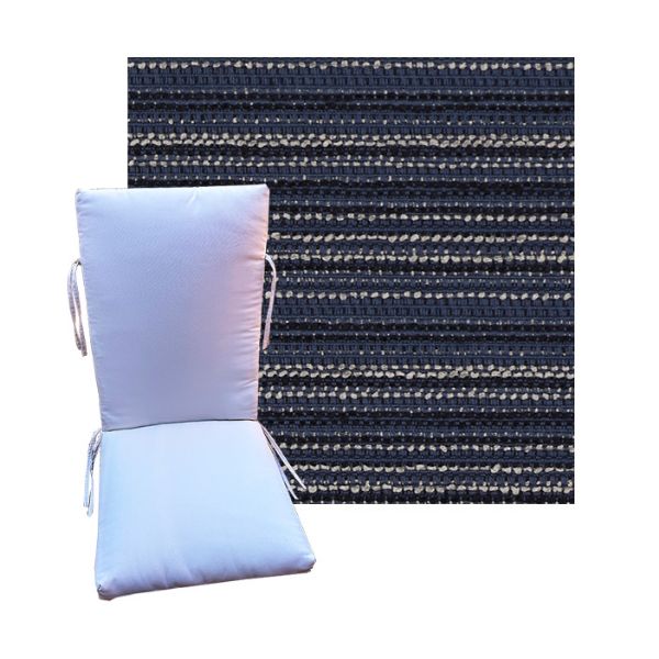 Outdura Encore Midnight Universal Premium Patio Chair Cushion in 9 sizes. - Patio Cushions for Chairs