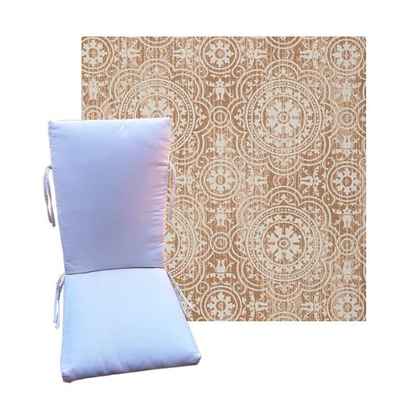 Outdura Constantine Ochre Universal Premium Patio Chair Cushion in 9 sizes. - Patio Cushions for Chairs