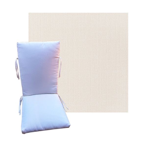 Outdura Cortez Snow Universal Premium Patio Chair Cushion in 9 sizes. - Patio Cushions for Chairs