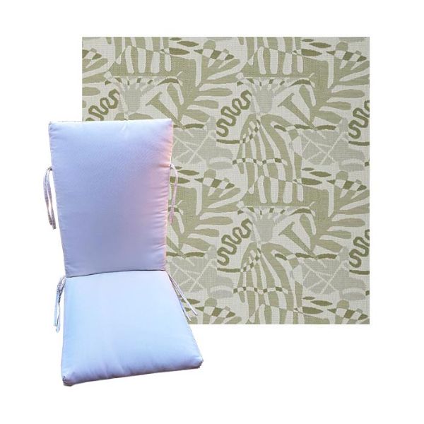 Outdura Fantasy Spring Universal Premium Patio Chair Cushion in 9 sizes. - Patio Cushions for Chairs