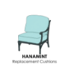 Hanamint Replacement Cushions for Right Or Left Arm Chair| Custom Outdoor Cushions