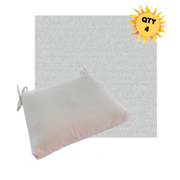 Outdoor Dining Chair Cushion Universal Sizes - Outdura Coastline Mist Performance Fabrics | Qty 4