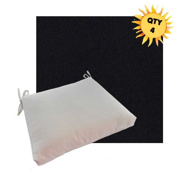 Outdoor Dining Chair Cushion Universal Sizes - Outdura Crew Galaxy Performance Fabrics | Qty 4