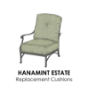 Hanamint Patio Furniture Replacement Cushions for Estate Collections