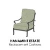 Hanamint Patio Furniture Replacement Cushions for Estate Collections