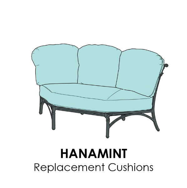 Hanamint St. Augustine Replacement Cushions | Corner Sectional