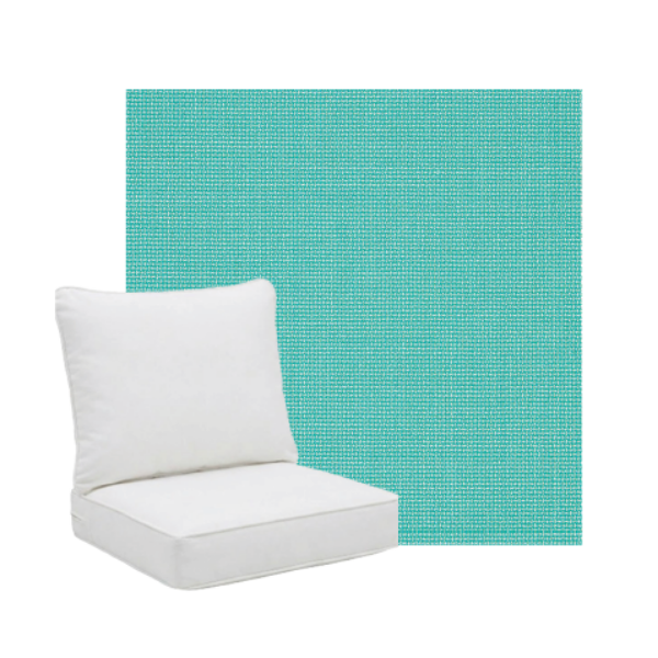 Sunbrella Bliss Breeze Patio Chair Replacement Cushions | Pillow Back Style