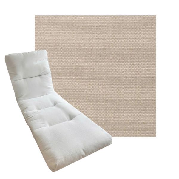 Tufted Style Universal Chaise Lounge Cushions | Sunbrella Outdoor Fabric | 3 Sizes