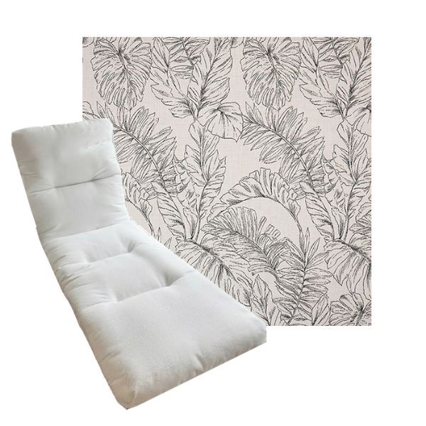 Tufted Style Universal Chaise Lounge Cushions | Sunbrella Outdoor Fabric | 3 Sizes