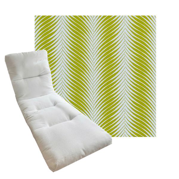 Tufted Style Universal Chaise Lounge Cushions | Sunbrella Outdoor Fabric | 3 Sizes