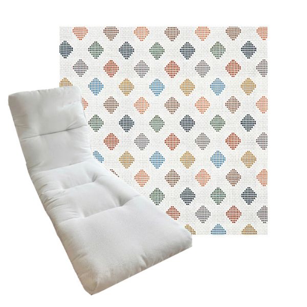 Tufted Style Universal Chaise Lounge Cushions | Sunbrella Outdoor Fabric | 3 Sizes