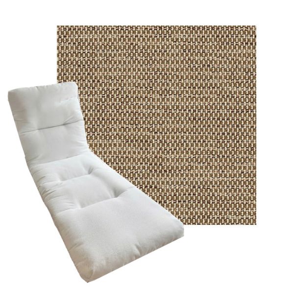 Tufted Style Universal Chaise Lounge Cushions | Sunbrella Outdoor Fabric | 3 Sizes