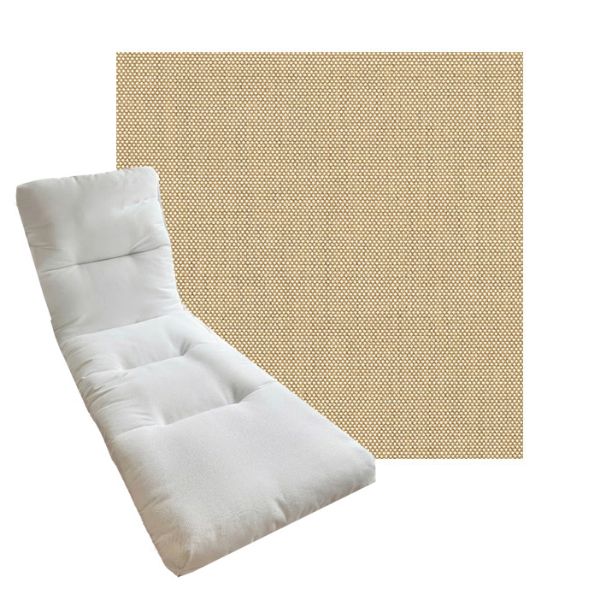 Tufted Style Universal Chaise Lounge Cushions | Sunbrella Outdoor Fabric | 3 Sizes