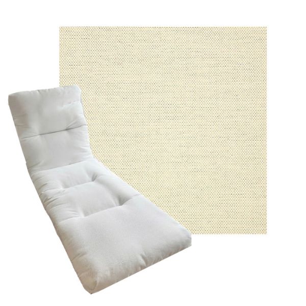 Tufted Style Universal Chaise Lounge Cushions | Sunbrella Outdoor Fabric | 3 Sizes