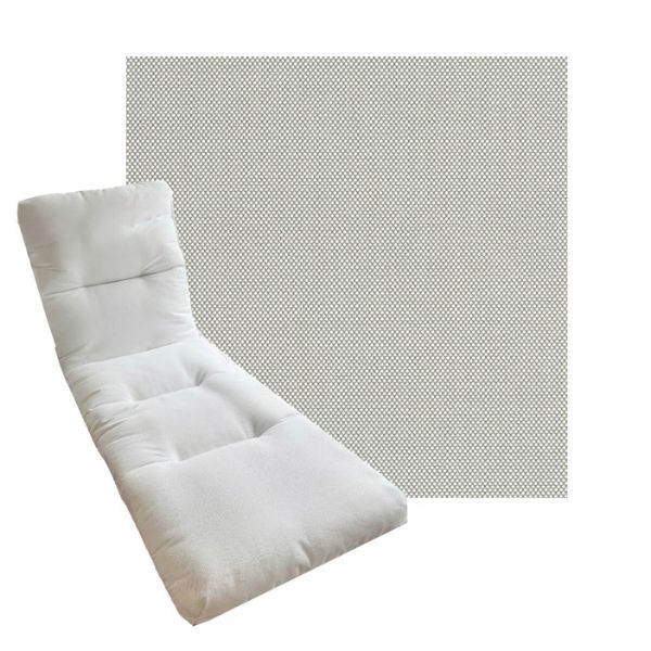 Tufted Style Universal Chaise Lounge Cushions | Sunbrella Outdoor Fabric | 3 Sizes