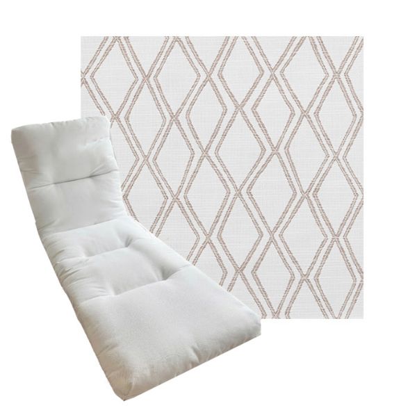 Tufted Style Universal Chaise Lounge Cushions | Sunbrella Outdoor Fabric | 3 Sizes