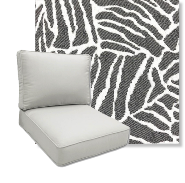 Picture of Corola Gray Deep Seating Patio Cushions