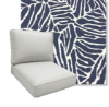 Corola Navy by Revolution Performance Fabrics Deep Seating Patio Chair Cushions
