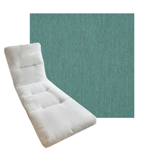 Tufted Style Universal Chaise Lounge Cushions | Sunbrella Outdoor Fabric | 3 Sizes