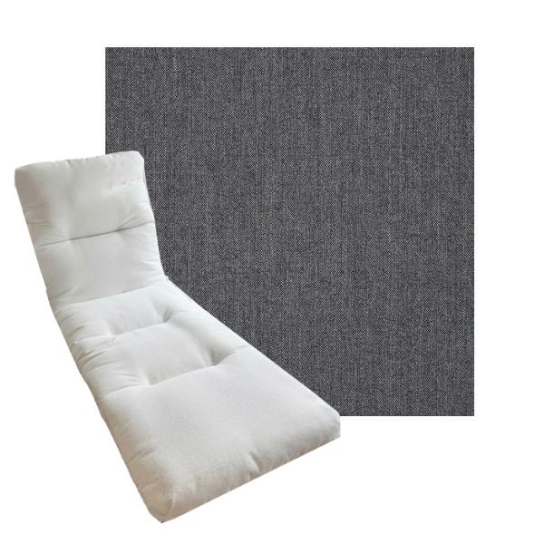 Tufted Style Universal Chaise Lounge Cushions | Sunbrella Outdoor Fabric | 3 Sizes