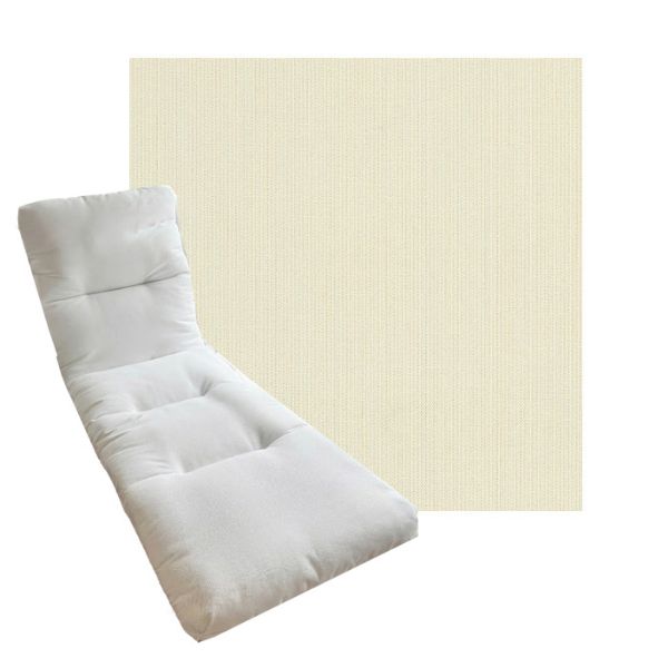 Tufted Style Universal Chaise Lounge Cushions | Sunbrella Outdoor Fabric | 3 Sizes