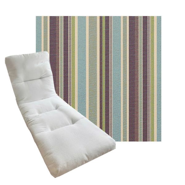 Tufted Style Universal Chaise Lounge Cushions | Sunbrella Outdoor Fabric | 3 Sizes