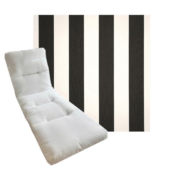 Tufted Style Universal Chaise Lounge Cushions | Sunbrella Outdoor Fabric | 3 Sizes