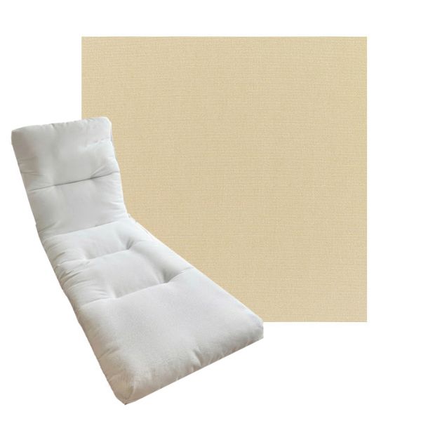 Tufted Style Universal Chaise Lounge Cushions | Sunbrella Outdoor Fabric | 3 Sizes