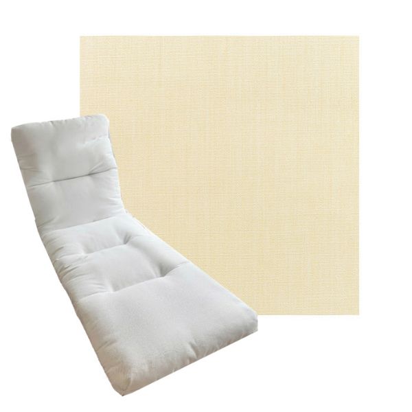 Tufted Style Universal Chaise Lounge Cushions | Sunbrella Outdoor Fabric | 3 Sizes