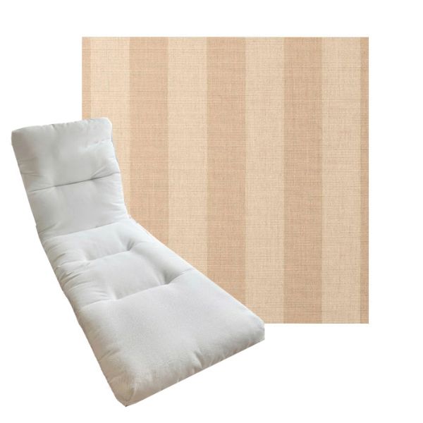 Tufted Style Universal Chaise Lounge Cushions | Sunbrella Outdoor Fabric | 3 Sizes