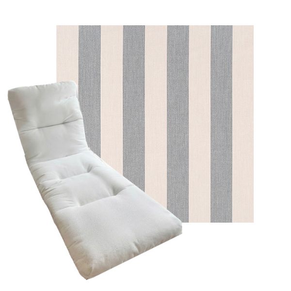 Tufted Style Universal Chaise Lounge Cushions | Sunbrella Outdoor Fabric | 3 Sizes