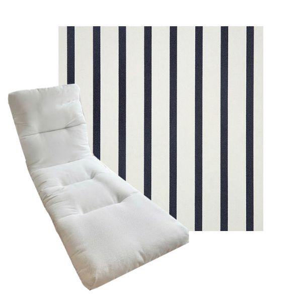 Tufted Style Universal Chaise Lounge Cushions | Sunbrella Outdoor Fabric | 3 Sizes