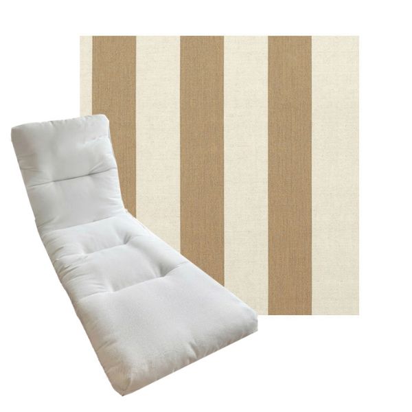 Tufted Style Universal Chaise Lounge Cushions | Sunbrella Outdoor Fabric | 3 Sizes