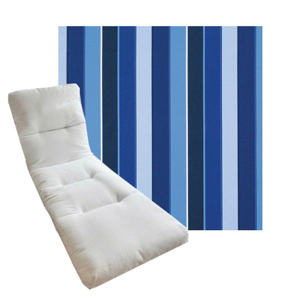 Tufted Style Universal Chaise Lounge Cushions | Sunbrella Outdoor Fabric | 3 Sizes