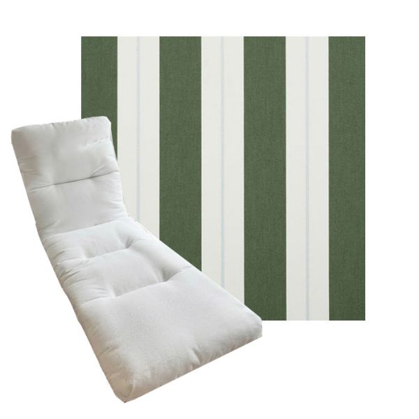 Tufted Style Universal Chaise Lounge Cushions | Sunbrella Outdoor Fabric | 3 Sizes