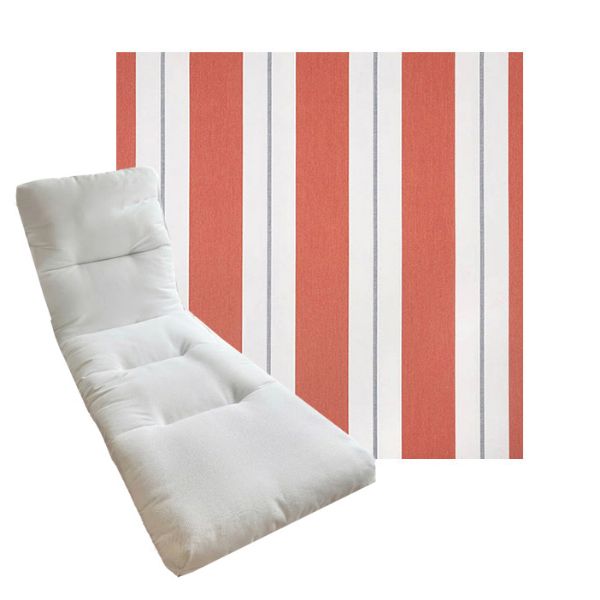 Tufted Style Universal Chaise Lounge Cushions | Sunbrella Outdoor Fabric | 3 Sizes