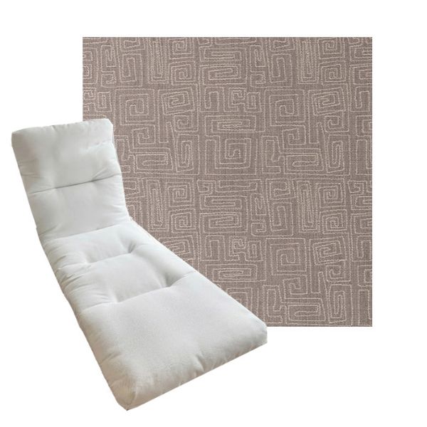 Tufted Style Universal Chaise Lounge Cushions | Sunbrella Outdoor Fabric | 3 Sizes