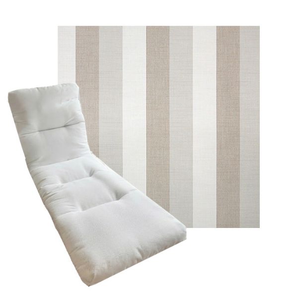 Tufted Style Universal Chaise Lounge Cushions | Sunbrella Outdoor Fabric | 3 Sizes