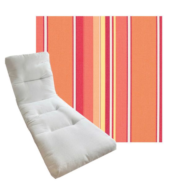 Tufted Style Universal Chaise Lounge Cushions | Sunbrella Outdoor Fabric | 3 Sizes