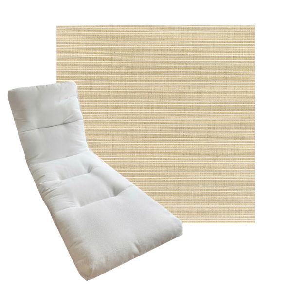 Tufted Style Universal Chaise Lounge Cushions | Sunbrella Outdoor Fabric | 3 Sizes