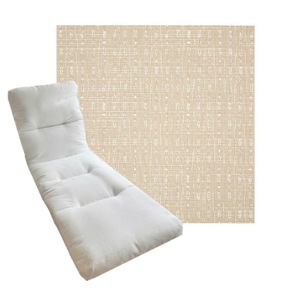 Tufted Style Universal Chaise Lounge Cushions | Sunbrella Outdoor Fabric | 3 Sizes