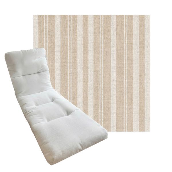 Tufted Style Universal Chaise Lounge Cushions | Sunbrella Outdoor Fabric | 3 Sizes