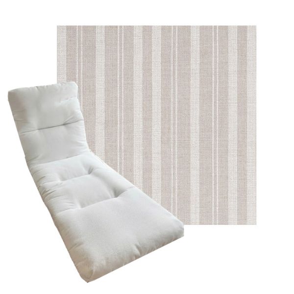 Tufted Style Universal Chaise Lounge Cushions | Sunbrella Outdoor Fabric | 3 Sizes